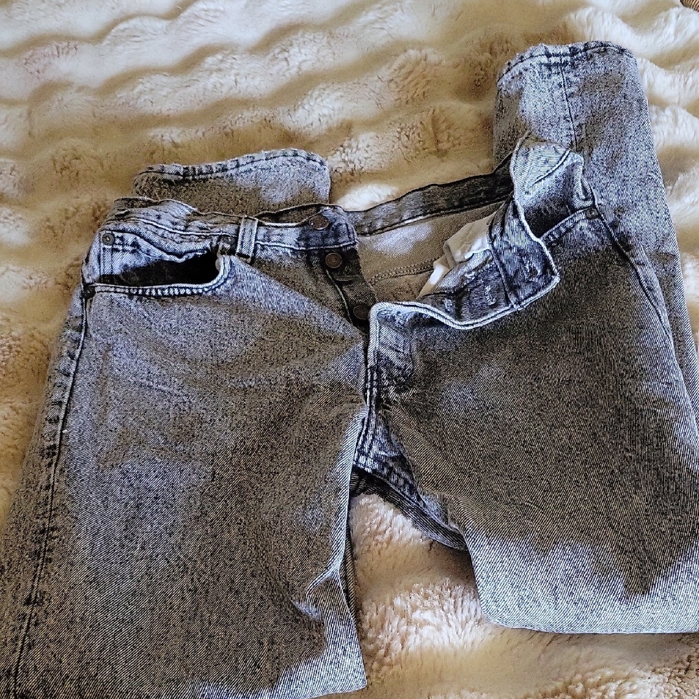 VINTAGE Levi's Black Relaxed Jeans with Distressed Look